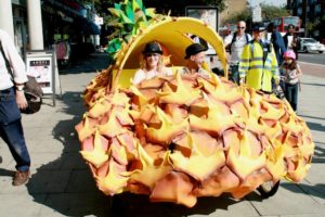 car of pineapples